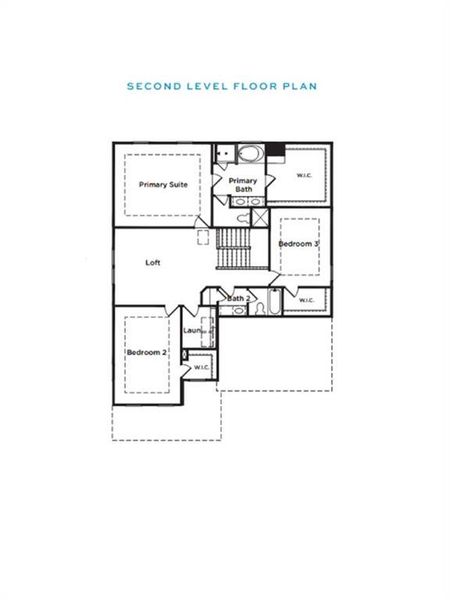 2D floor plan layout of this home in Chapel Hill, Newnan, GA (Image 4).