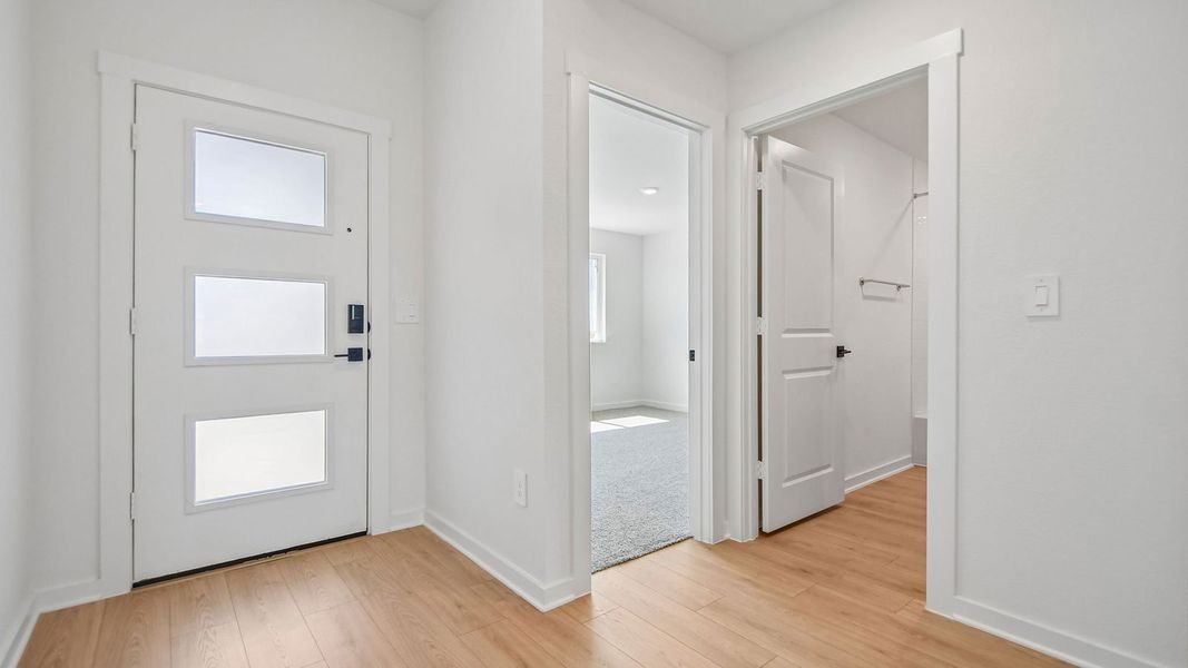 Spacious, unfurnished interior of a new home in Trails at Wildhorse, Austin (Image 29).