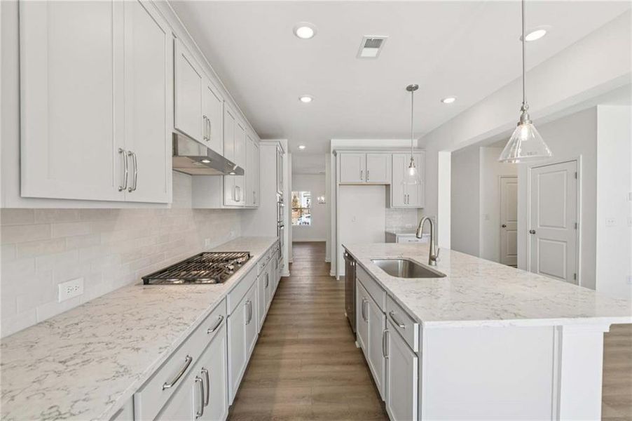Furnished interior view inside a new home in Arbors at Richland Creek, Buford (Image 11). Furnished interior view inside a new home in Arbors at Richland Creek, Buford (Image 11).