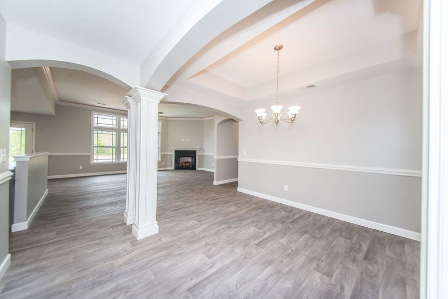 Representative unfurnished interior of a home built from the Beaumont by Enchanted Homes in Guadalupe Heights, Seguin (Image 34).