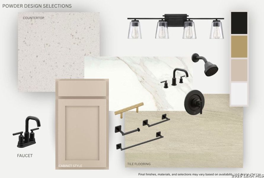 Sample of building materials used in homes in Saddlebrook Ranch, Schertz (Image 3).