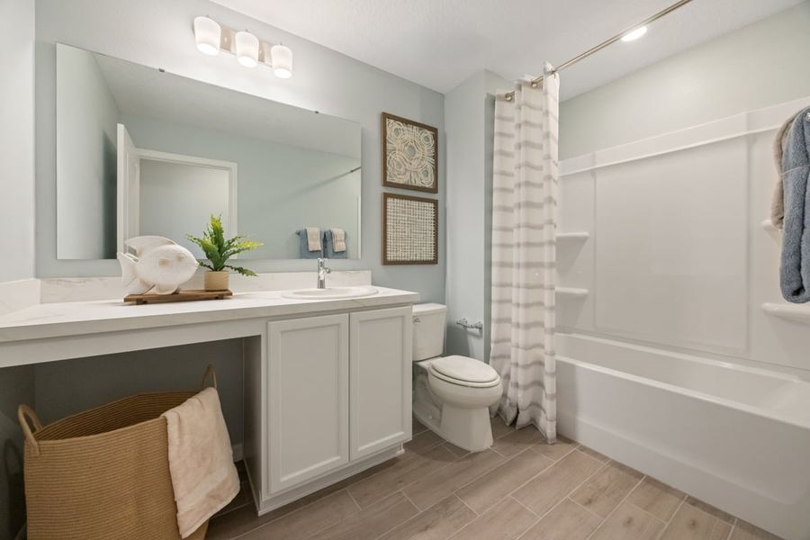 Representative furnished interior of a home built from the 1662 Modeled by KB Home in Canoe Creek Reserve II, St. Cloud (Image 9). Representative furnished interior of a home built from the 1662 Modeled by KB Home in Canoe Creek Reserve II, St. Cloud (Image 9).