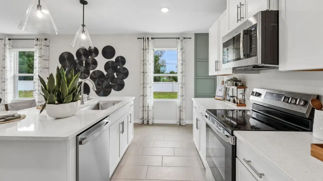 Flagler Floor Plan Kitchen by DRB Homes in Willowbrook North New Homes in Winter Haven Florida