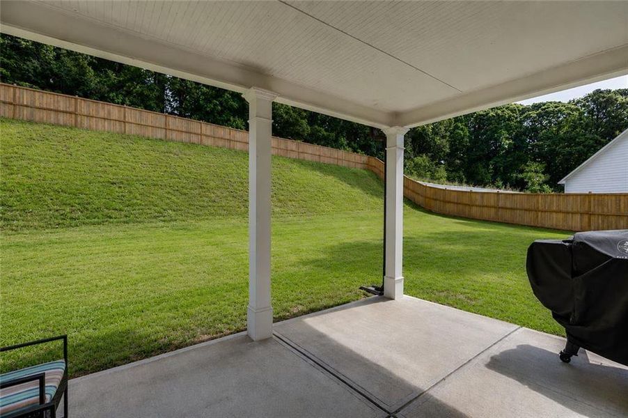 Exterior details and patio area of a home in , Hoschton (Image 3). Exterior details and patio area of a home in , Hoschton (Image 3).