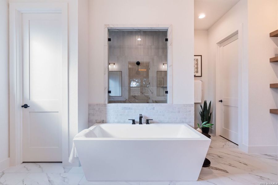 Furnished interior view inside a new home in , New Braunfels (Image 19).