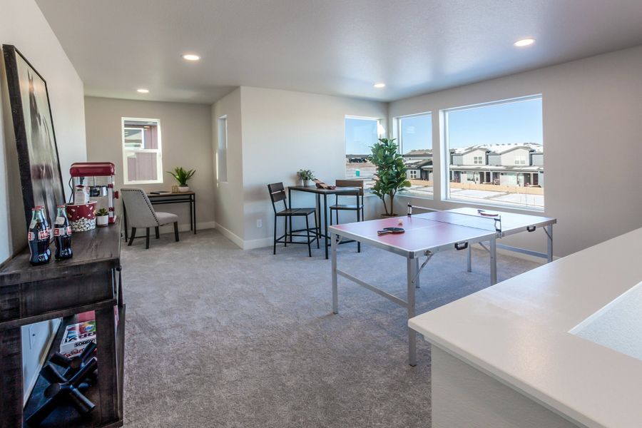 Representative furnished interior of a home built from the Tesla by Hartford Homes in Trailside, Timnath (Image 17).