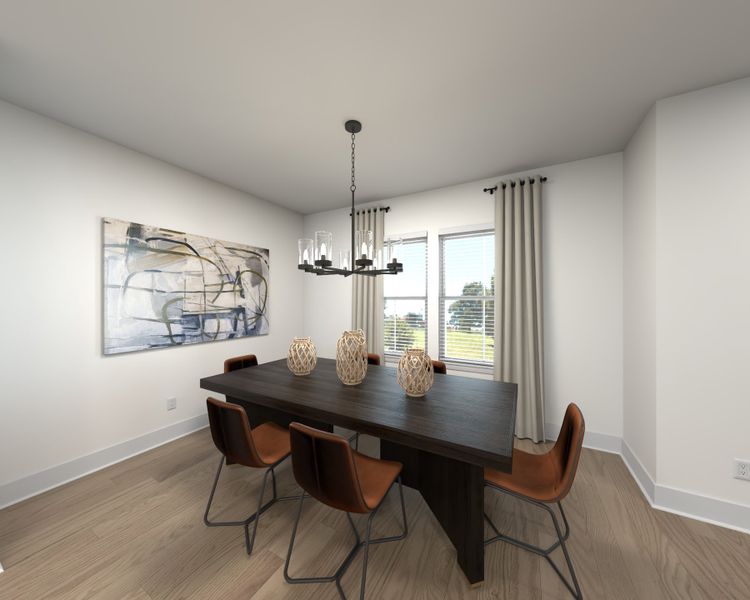 Furnished interior view inside a new home in Greystone - Highland Townhomes, Smyrna (Image 4).