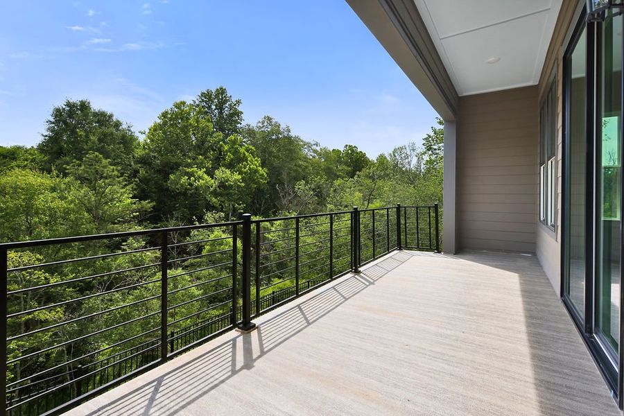 Exterior details and patio area of a home in Echo Park, Suwanee (Image 25).