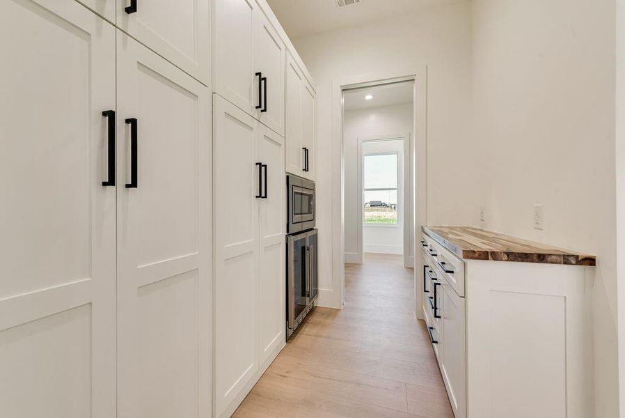 2nd pantry with appliance area & coffee bar