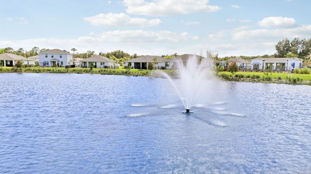 Lighted fountain