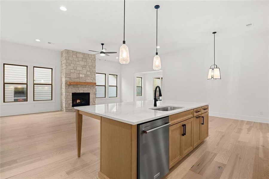 Furnished interior view inside a new home in Soleil Belmont Park, Canton (Image 10).