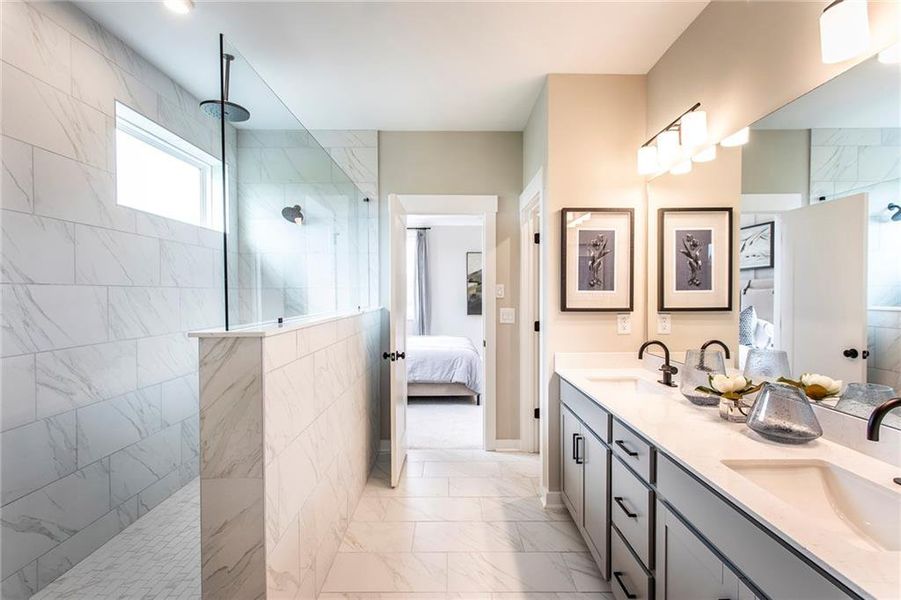 Furnished interior view inside a new home in Hopewell Reserve, Cumming (Image 15). Furnished interior view inside a new home in Hopewell Reserve, Cumming (Image 15).