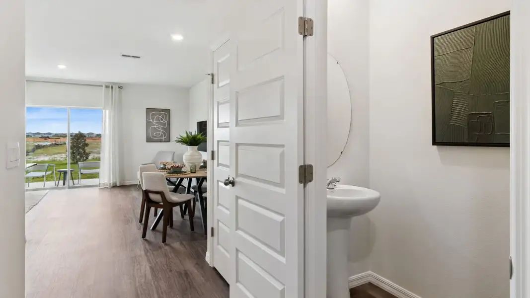 Furnished interior view inside a new home in Atria at Ridgewood Lakes, Davenport (Image 6). Furnished interior view inside a new home in Atria at Ridgewood Lakes, Davenport (Image 6).