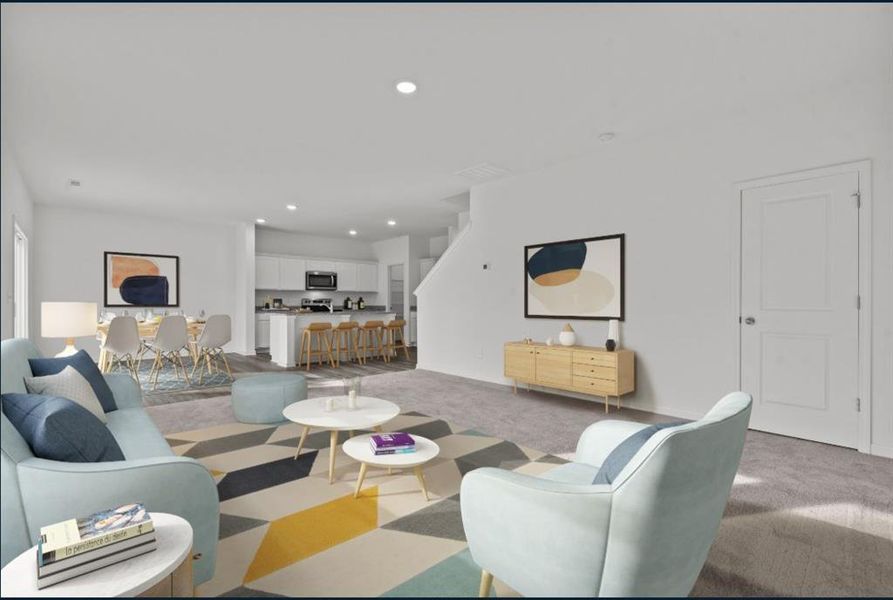 Furnished interior view inside a new home in Kendall Grove, McDonough (Image 8). Furnished interior view inside a new home in Kendall Grove, McDonough (Image 8).