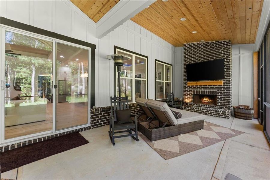 Exterior details and patio area of a home in , Hoschton (Image 4). Exterior details and patio area of a home in , Hoschton (Image 4).