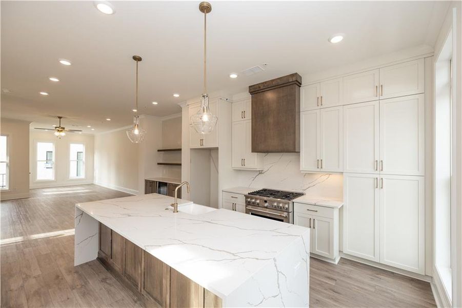 Furnished interior view inside a new home in Park Walke, Alpharetta (Image 6).