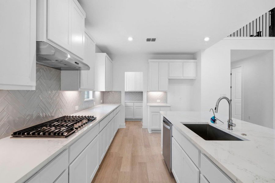 Beautiful finishes in Light & Bright Kitchen