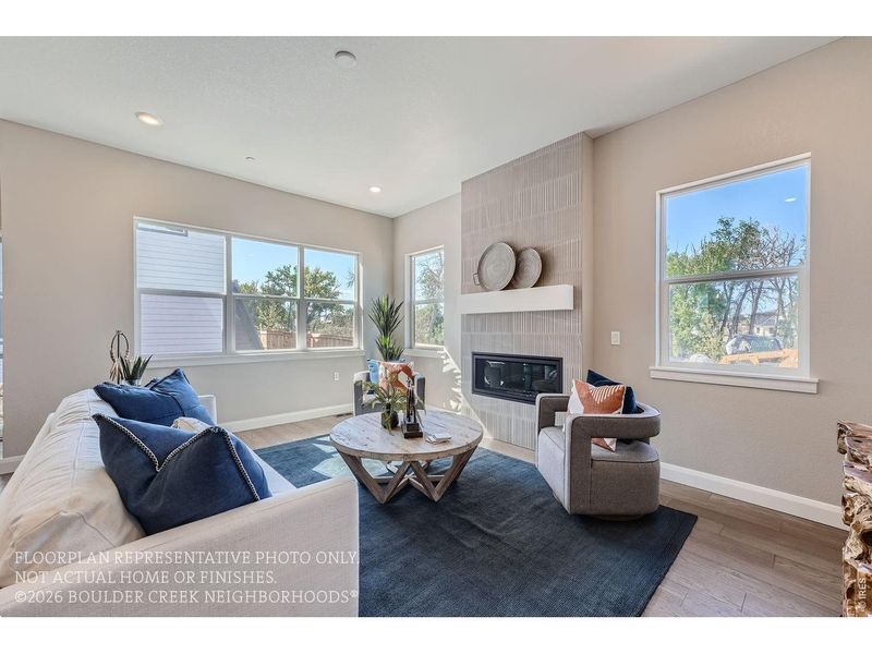 Furnished interior view inside a new home in , Boulder (Image 26).