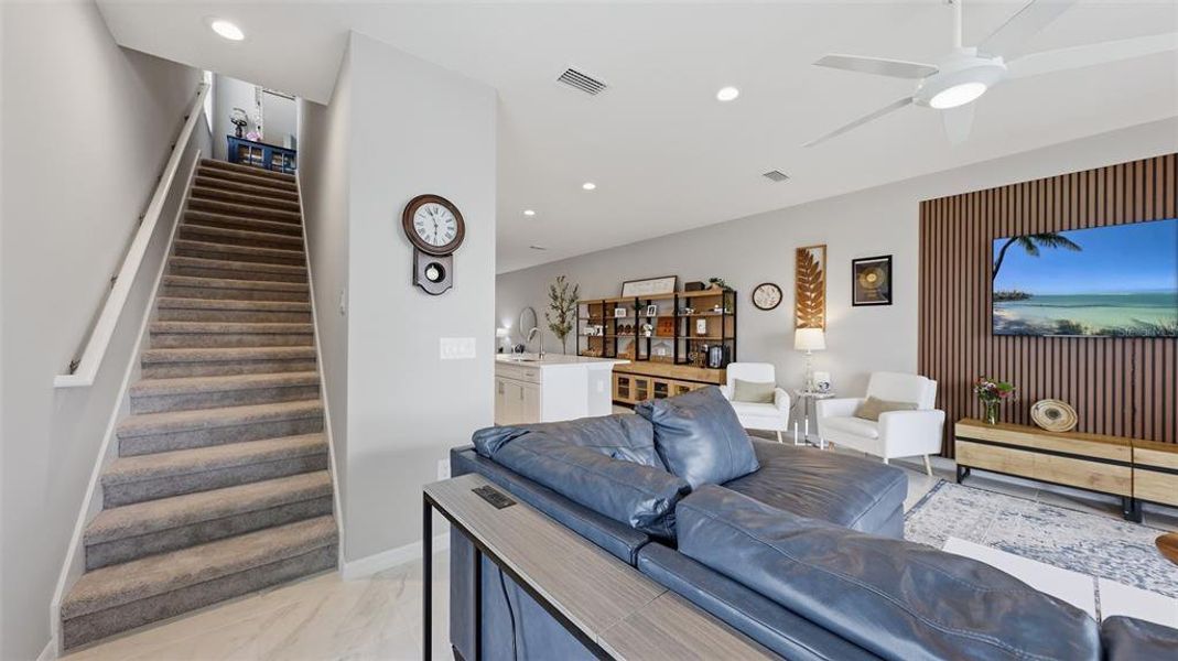 Furnished interior view inside a new home in , Sarasota (Image 36).