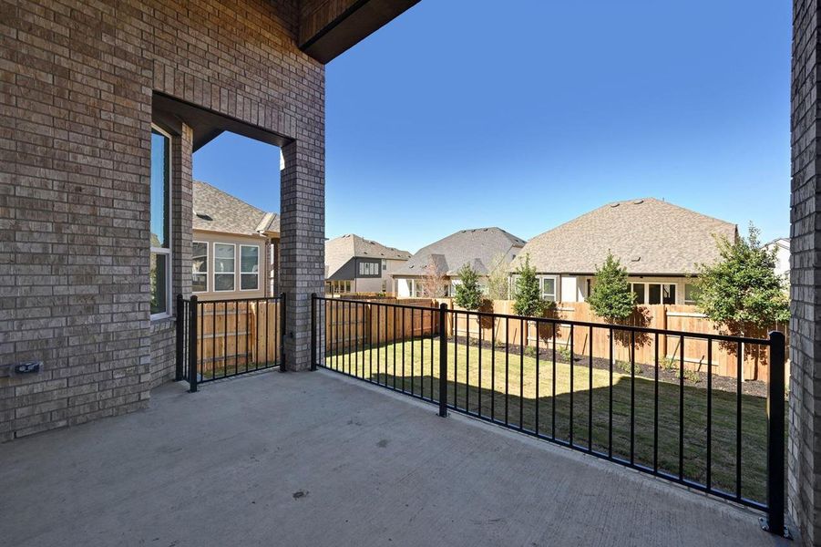 Exterior details and patio area of a home in Parkside On The River: 50ft. lots, Georgetown (Image 21). Exterior details and patio area of a home in Parkside On The River: 50ft. lots, Georgetown (Image 21).