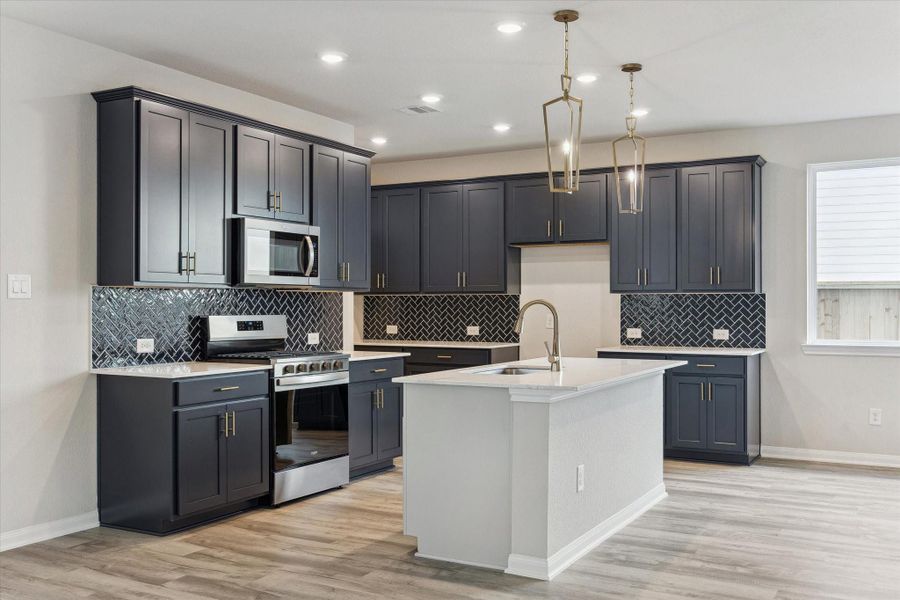 Furnished interior view inside a new home in , Katy (Image 8).