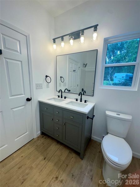 Master Bathroom Double Sink.