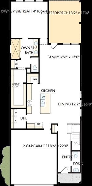 2D floor plan layout of this home in Mayfair - Select Garden Series, New Braunfels, TX (Image 2). 2D floor plan layout of this home in Mayfair - Select Garden Series, New Braunfels, TX (Image 2).