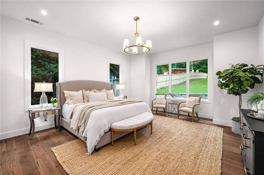 Furnished interior view inside a new home in , Marietta (Image 20).
