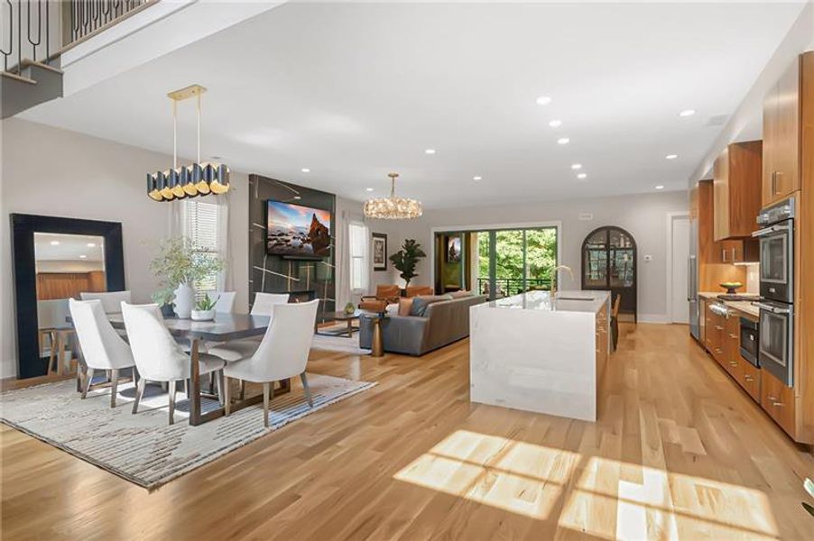 Furnished interior view inside a new home in , Atlanta (Image 6).