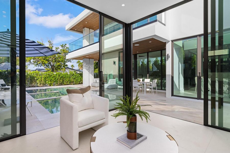 Exterior details and patio area of a home in , Boca Raton (Image 39).