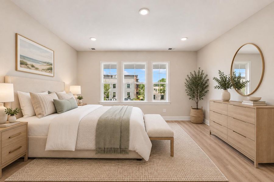Furnished interior view inside a new home in , Charleston (Image 12).