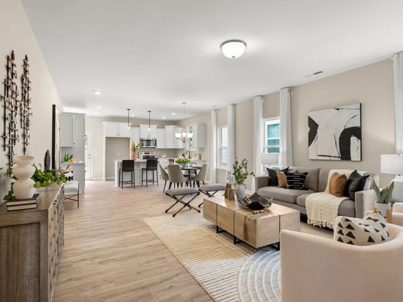 Representative furnished interior of a home built from the Grace by True Homes in Masons Mill, Erwin (Image 4).