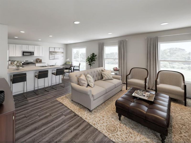 Furnished interior view inside a new home in Treaty Oak, Granbury (Image 5).
