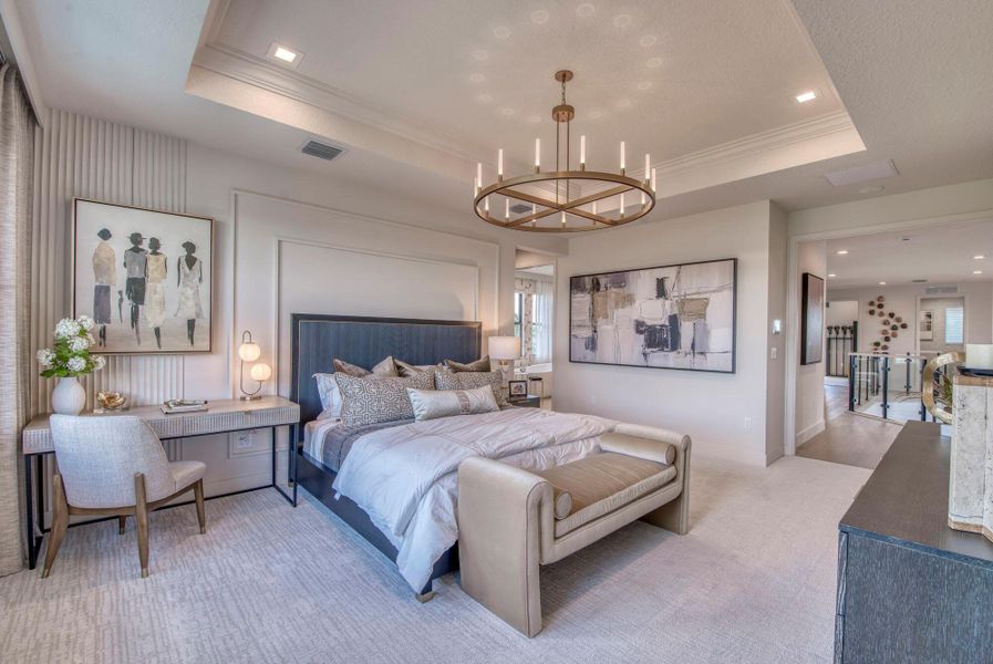 Furnished interior view inside a new home in Apex at Avenir, Palm Beach Gardens (Image 31).