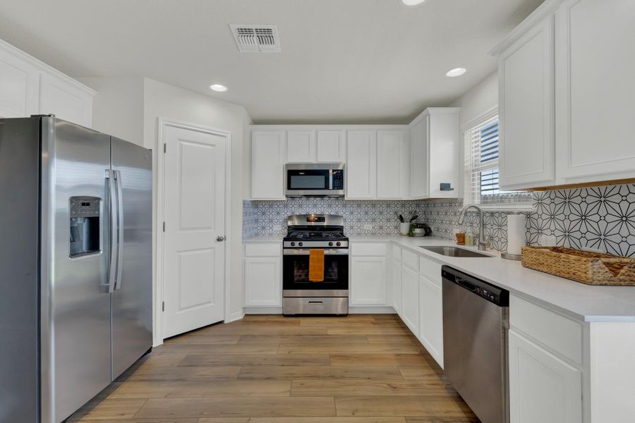 Furnished interior view inside a new home in , San Marcos (Image 10). Furnished interior view inside a new home in , San Marcos (Image 10).