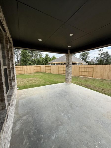 Extended Patio on a HUGE lot.