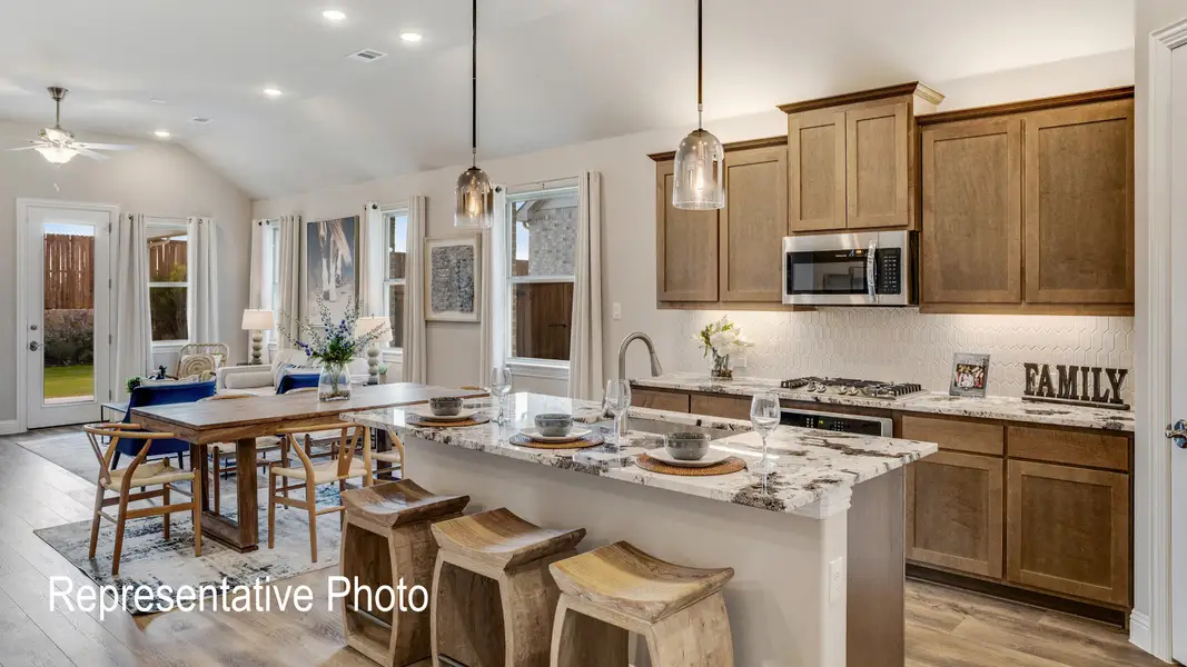 Furnished interior view inside a new home in Hulen Trails, Fort Worth (Image 3).