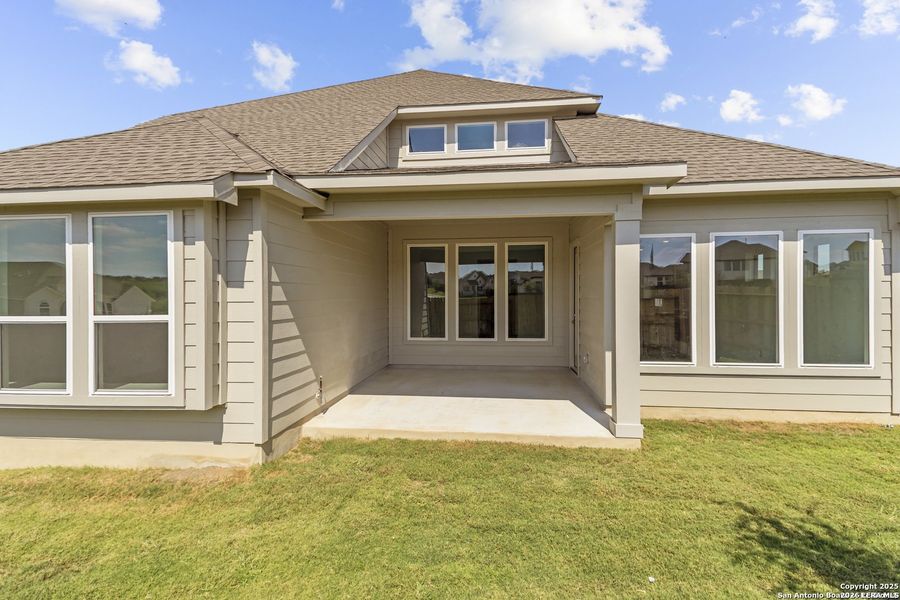 Exterior details and patio area of a home in Homestead, Schertz (Image 4). Exterior details and patio area of a home in Homestead, Schertz (Image 4).