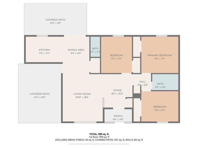 2D floor plan layout of this home in , Blossom, TX (Image 4).