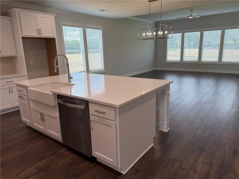 Furnished interior view inside a new home in , Hoschton (Image 4).