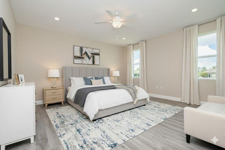 Furnished interior view inside a new home in , Palm Bay (Image 16). Furnished interior view inside a new home in , Palm Bay (Image 16).