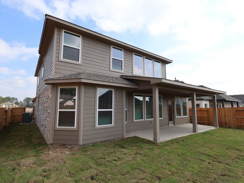 Exterior details and patio area of a home in Sorella, Tomball (Image 1). Exterior details and patio area of a home in Sorella, Tomball (Image 1).
