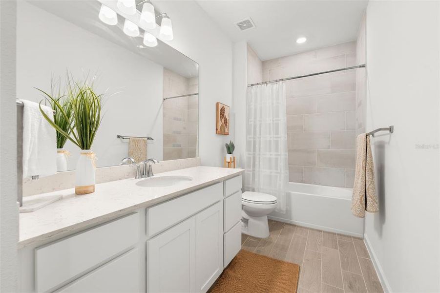 Furnished interior view inside a new home in Country Lane Estates, Williston (Image 18).