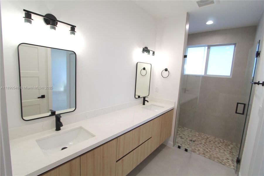 Furnished interior view inside a new home in , Miami (Image 9).