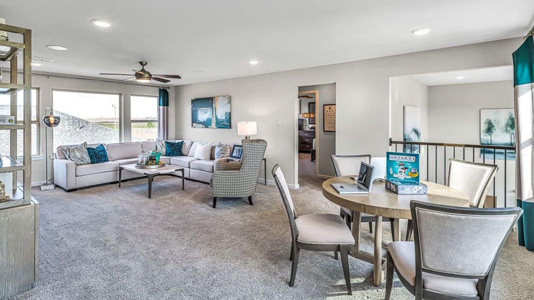 Furnished interior view inside a new home in Avalon at Cypress, Cypress (Image 38).
