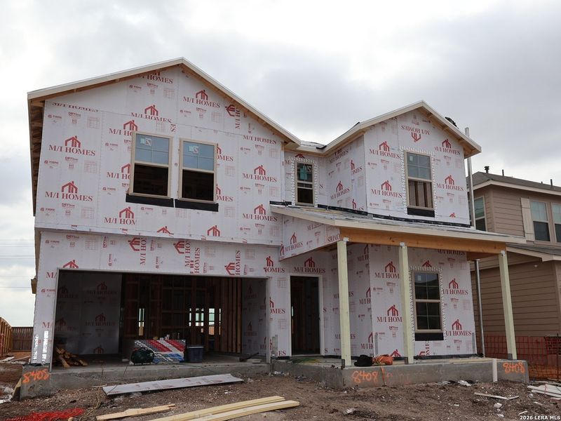 In-progress construction of a new home in Agave, San Antonio, TX (Image 26).