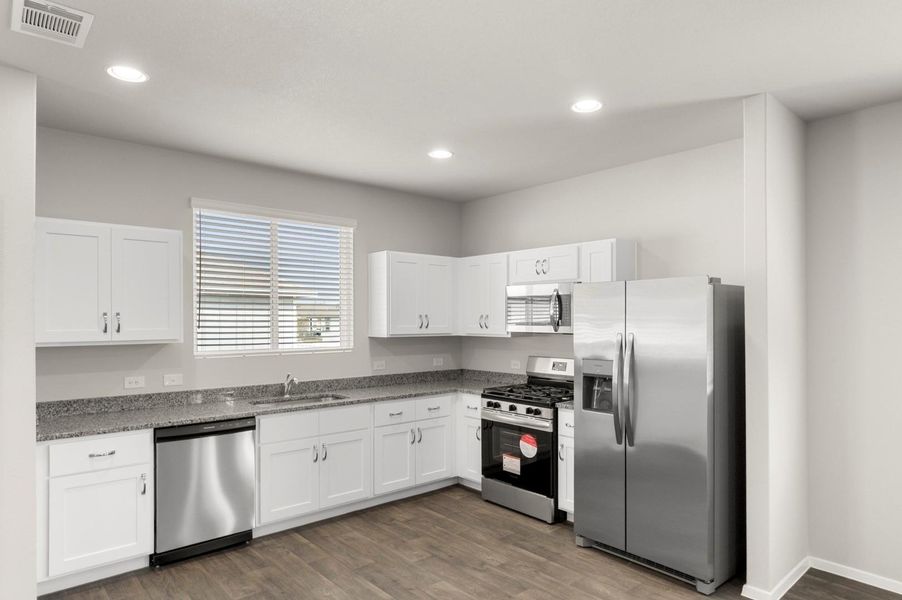 Furnished interior view inside a new home in Casetta Ranch, Kyle (Image 6). Furnished interior view inside a new home in Casetta Ranch, Kyle (Image 6).