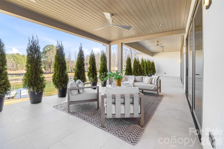 Exterior details and patio area of a home in , Cornelius (Image 25).