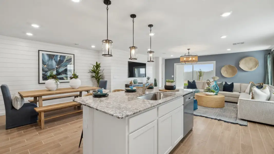 Furnished interior view inside a new home in Remington, Buckeye (Image 17).