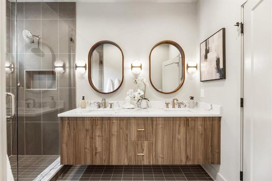 Furnished interior view inside a new home in , Atlanta (Image 12).